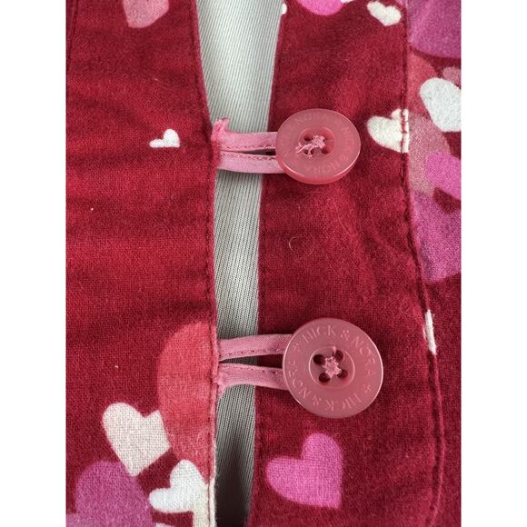 Nick & Nora Hearts Flannel Cotton Nightgown Love Valentine Red Pink XXL *Flawed - Picture 14 of 16
